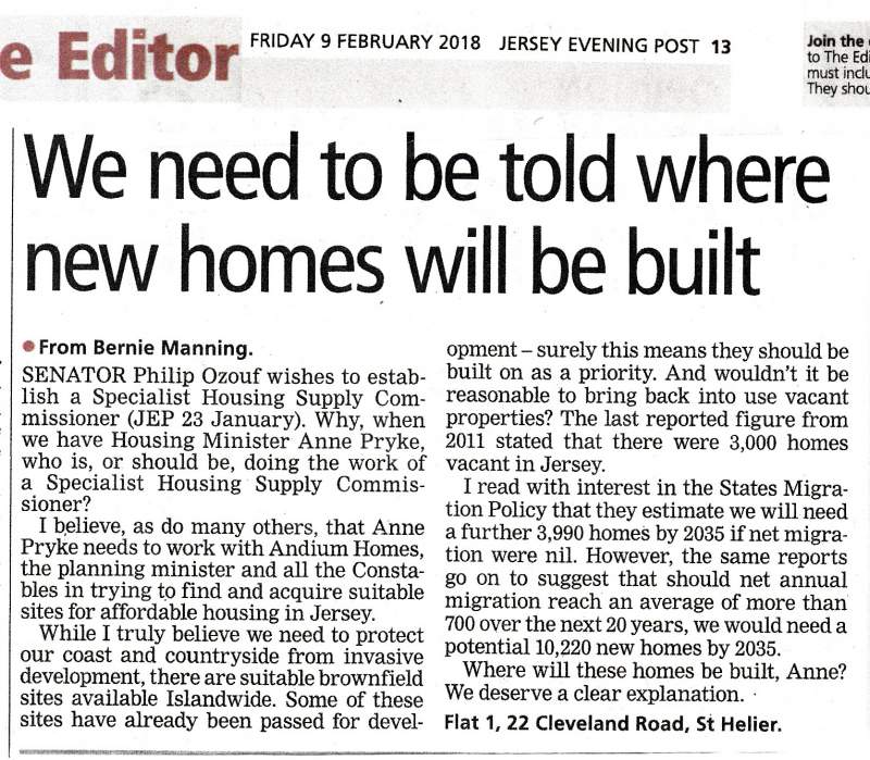 JEP letter 09 Feb 18